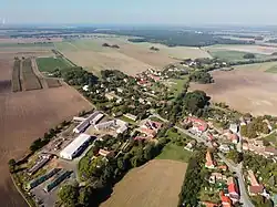 Aerial view from the south
