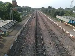 Click from railway foot overbridge Barhan Junction