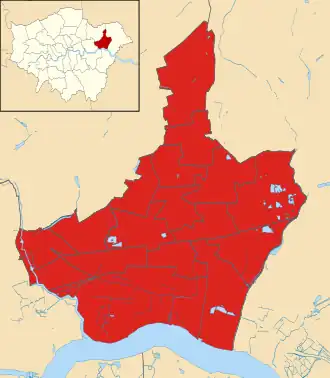 Barking and Dagenham 2010 results map