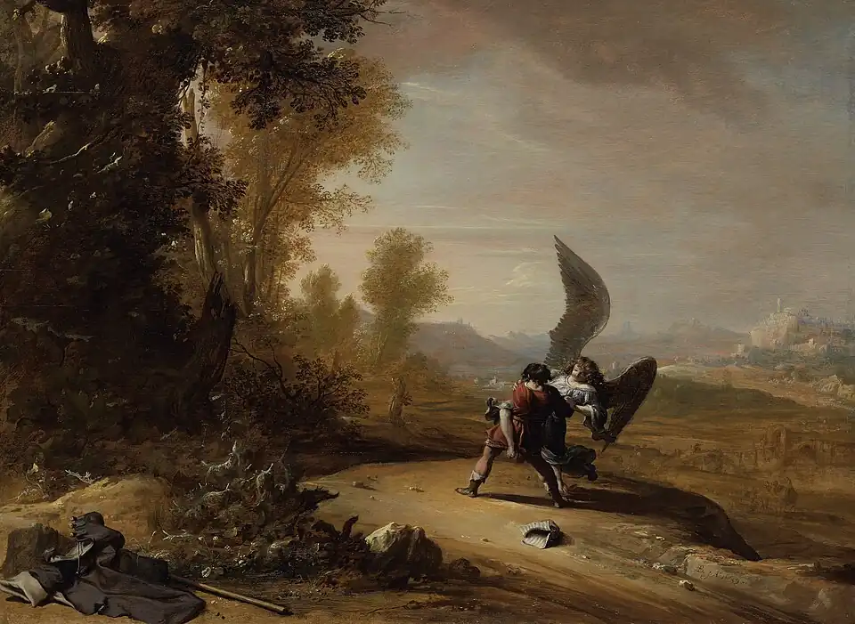 Jacob Wrestling with the Angel by Bartholomeus Breenbergh (1639)