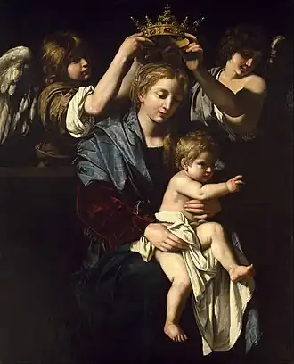 Bartolomeo Cavarozzi, Virgin and Child with Angels (c. 1620), 155.3 × 125.1&nbsp;cm
