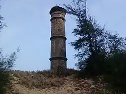 Pillar at Baruva, constructed to commemorate a 1917 shipping accident
