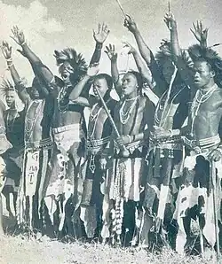 Image 63Batswana Men dressed in traditional attire in 1946 (from Tswana people)