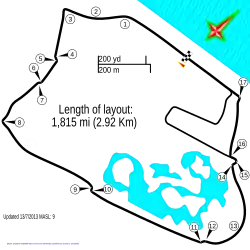Layout of the Battersea Park Street Circuit