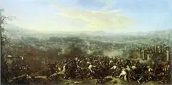 Oil painting of the Battle of Nordlingen