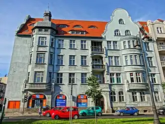 Facade from Adam Mickiewicz Alley