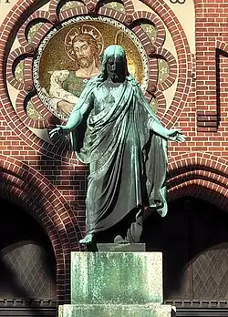 Bertel Thorvaldsen's sculpture, moved to Bydgoszcz's Lutheran "Church of the Savior"