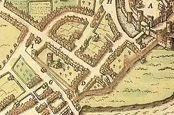 Remains of medieval town wall