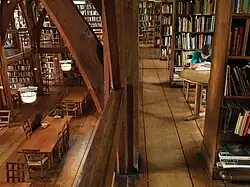 Bedales Memorial Library, Lupton Hall and Corridor