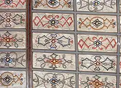 Panelled ceiling over the nave