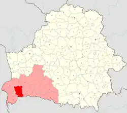 Location of Kobryn district