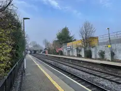 A view down Belfast City Hospital platforms on 8 January 2025