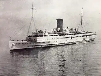 Ben- my- Chree approaching Douglas.