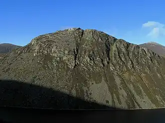 Granite peak of Ben Crom in the Mourne Mountains