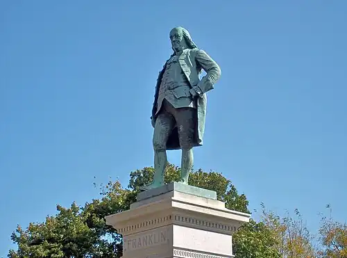 Ben Franklin Monument Lincoln Park (Chicago)[19]