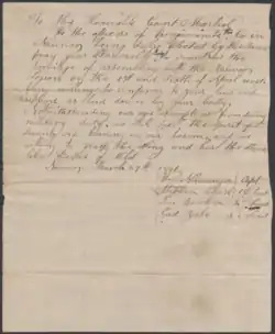 Handwritten letter with cursive writing