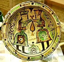 Pottery plates discovered from Orangala, Azerbaijan History Museum