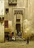 The Courtyard of a house in Cairo, c. 1868–81, oil on canvas, collection Rijksmuseum