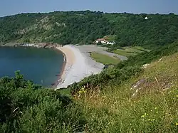 Bishopston Valley opening onto Pwll Du Bay