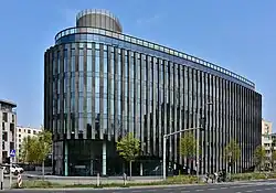 Powiśle Park office building in Warsaw, the seat of the Polish Film Institute.