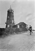 Photo of Black Mill c. 1905, after the sails had been removed but before the top was removed by the army in the First World War