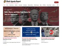 Screenshot of Black Agenda Report website home page