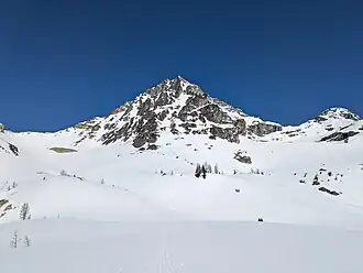 Black Peak, Washington, looking west-northwest