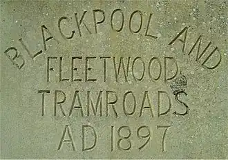 Headstone from Bispham depot now at Crich