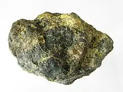 Rock on white background