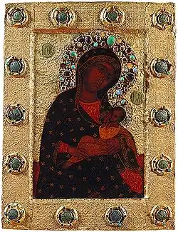 Icon of the Mother of God "the Blessed Womb&nbsp;[ru]" or "Barlovsk" (1392).
