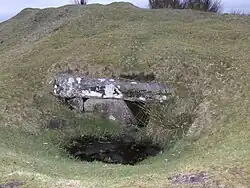 Blocked up entrance to the Rillaton Barrow