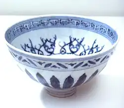 Blue and white bowl, Jingdezhen, Ming Yongle (1403–1424)