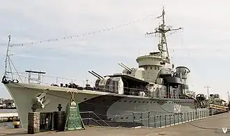 The Polish destroyer ORP Błyskawica: the oldest preserved destroyer in the world, preserved as a museum ship in Gdynia.