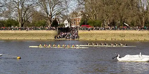 Men's Reserve race from the Putney Embankment