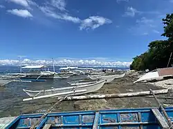 Boats docked on Balicasag Island