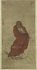 Bodhidarma crossing the Yangtze River. Musée Cernuschi