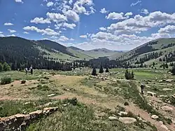 View of Bogd Khan Uul from the monastery