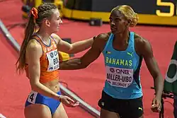 Photo of Femke Bol and Shaunae Miller-Uibo