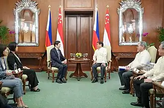 President Bongbong Marcos hosting Singaporean Prime Minister Lawrence Wong during the latter's official visit to Manila, June 4, 2025