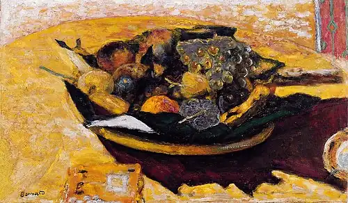 Pierre Bonnard (1867–1947), Fruit Bowl on a Table (c. 1934), MAMC Strasbourg