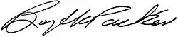 Signature of Boyd K. Packer