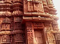 Brahmeswar temple with its minar shrines in the compound