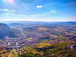Aerial view of Brejo da Madre de Deus