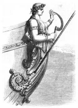 Figurehead of Bretagne featuring Veleda