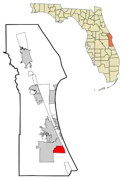 Location in Brevard County and the state of Florida