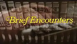 Series title over a typewriter