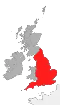 map of England