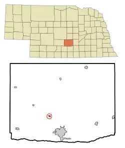 Location of Riverdale, Nebraska