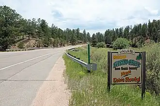 Entering Buffalo Creek from the north