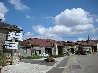 The war memorial and surroundings in Bure
